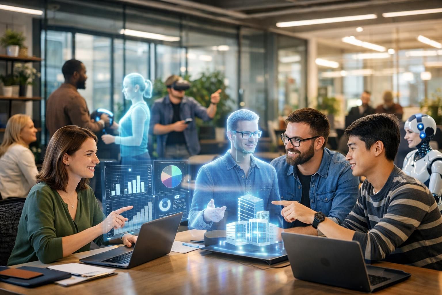 entdecken sie, wie die zusammenarbeit zwischen mensch und künstlicher intelligenz die zukunft der arbeit gestaltet und welche vorteile sie gegenüber der rein menschlichen arbeit bietet.