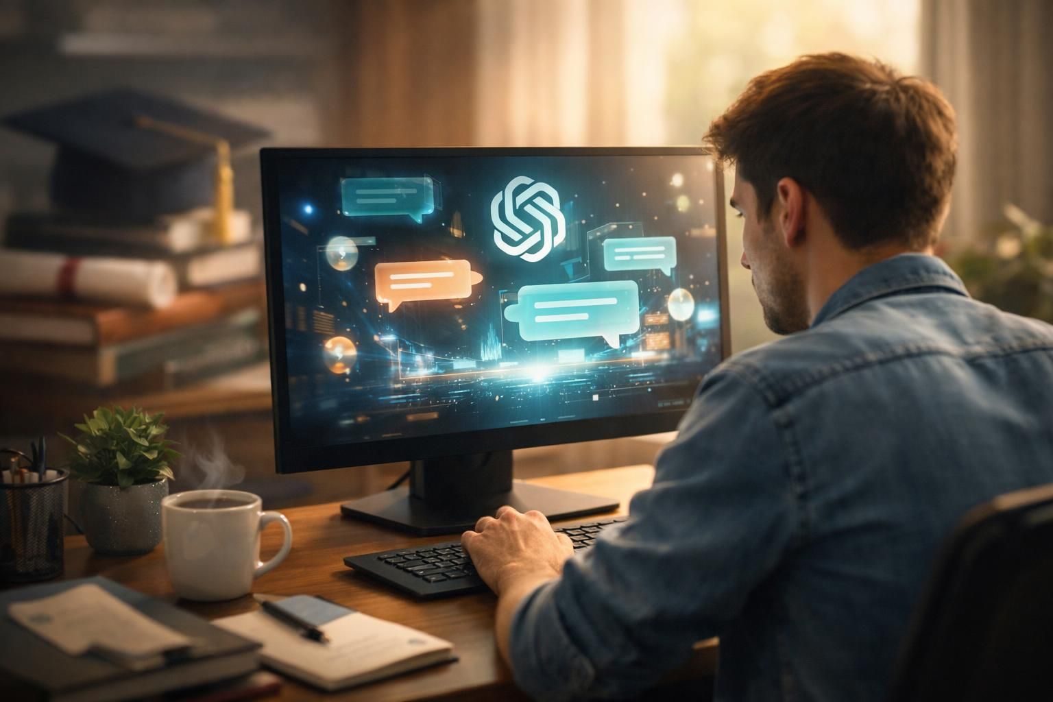 entdecken sie, warum der umgang mit chatgpt in der heutigen digitalen welt wichtiger wird als ihr akademischer abschluss und wie diese technologie ihre karrierechancen verbessern kann.